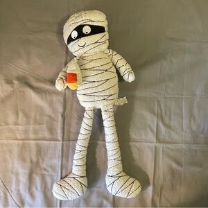 Sweet Street Halloween Mummy Candy Corn Weighted Pillow Doll Tabletop Decor GUC